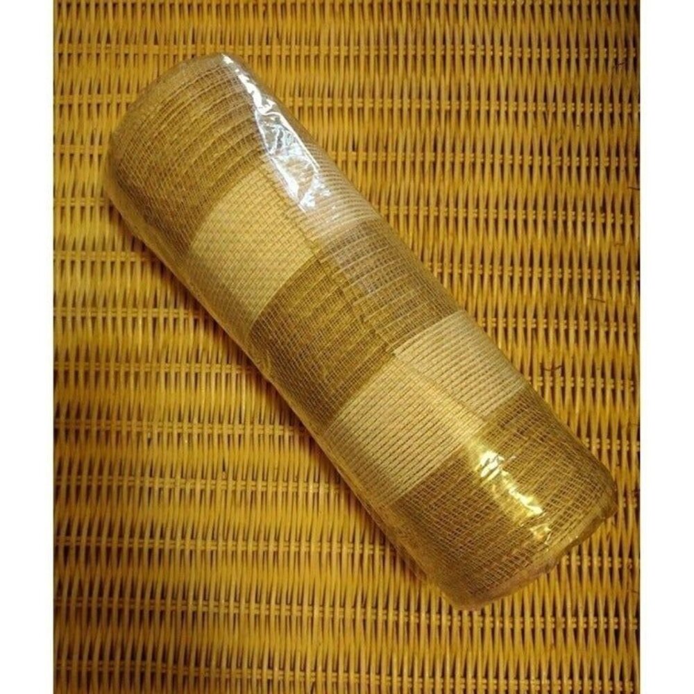 Jute Beige White Premium Deco Mesh Wreath Craft Ribbon